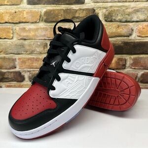 Nike Air Jordan Nu Retro 1 Low Mens Chicago Red Black Shoes Sneakers Sz 10